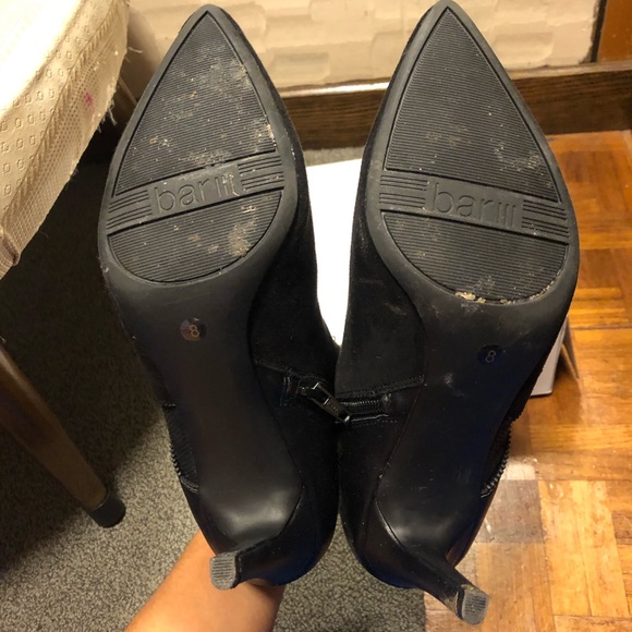 Bar lll Size 8 Black/Suede Booties - Picture 3 of 8